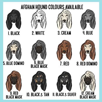 Afghan Hound Face Mouse Mat, 4 of 5