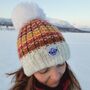 Sunset Stripes Reflective Superbobble Hat, thumbnail 4 of 6