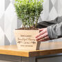 Personalised Wooden Planter For Flowers, thumbnail 2 of 3