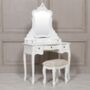 French Antique Dressing Table In White , Gold Or Cream, thumbnail 4 of 10