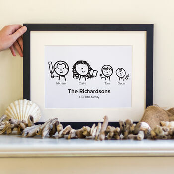 Personalised Family Illustrated Characters Print, 2 of 12