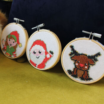 Cute Reindeer Cross Stitch Kit, 10 of 10