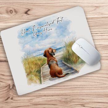 Personalised Dachshund Dog Beach Walk Collection, 9 of 9