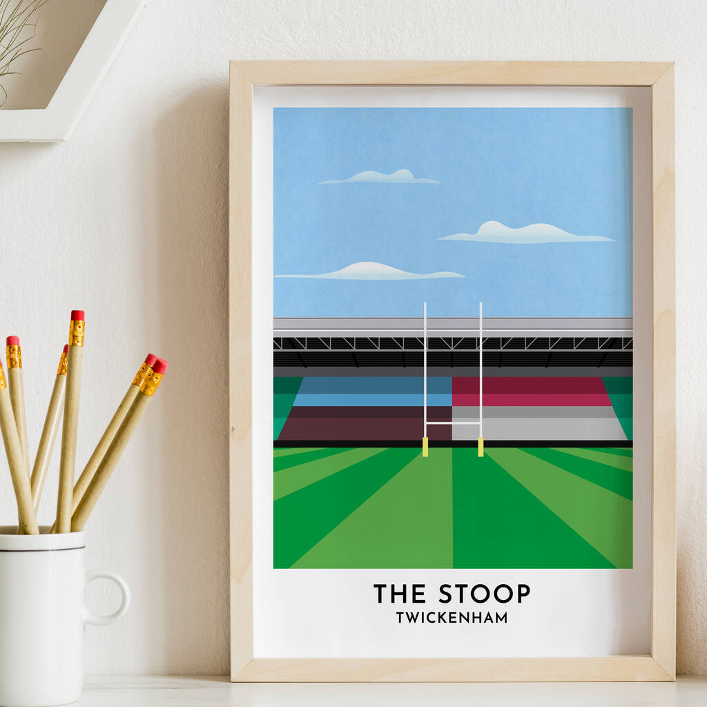 'My Rugby Stadium' Custom Illustrated Print, 1 of 10