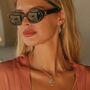 Serpentina Sterling Silver Huggie Hoop Earrings, thumbnail 3 of 8