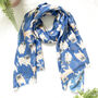 Cute Pug Print Scarf, thumbnail 1 of 6