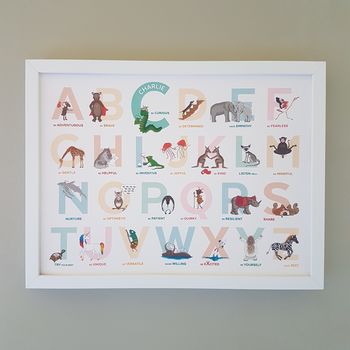 Personalised A To Z Alphabet Of Emotions Print, 4 of 8