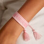 Personalised Woven Tassel Bracelet, thumbnail 1 of 6