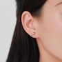 Sterling Silver Tiny Bullfinch Bird Stud Earrings, thumbnail 6 of 11