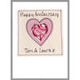 Personalised Love Heart Romance Or Anniversary Card, thumbnail 11 of 12