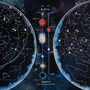 Stars And Constellations Glow Map, Night Sky Poster, thumbnail 7 of 7