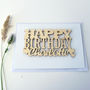 Personalised Happy Birthday Card With Heart Motifs, thumbnail 12 of 12