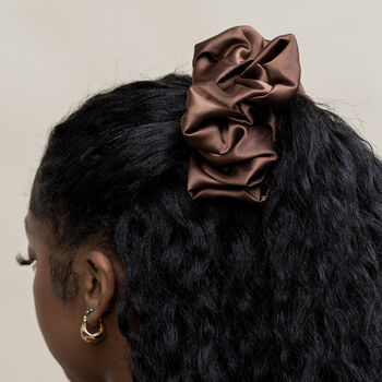 Extra Hold Jumbo Wide Band Satin Scrunchie, 5 of 10