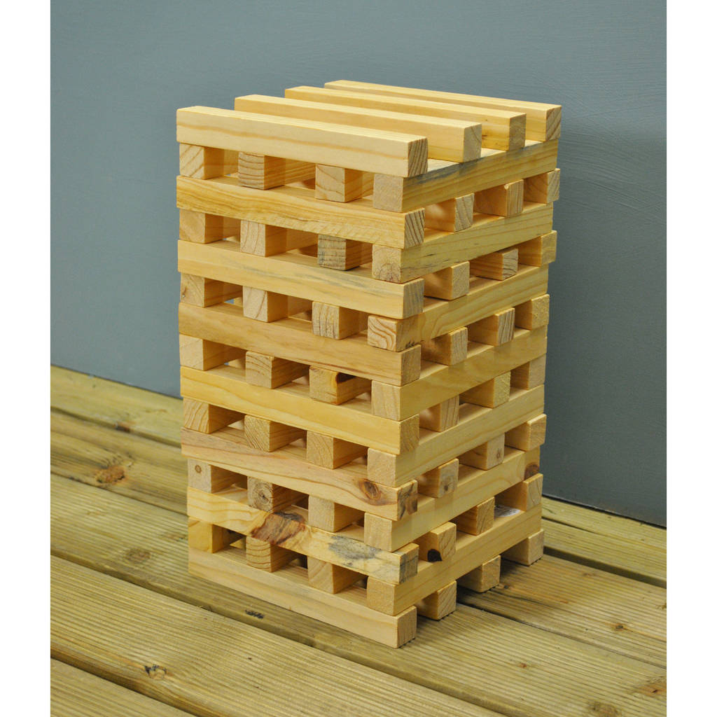 Giant Wooden Tower Garden Game