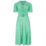Lisa Fit And Flare Dress In Mint Rose Vintage Style, thumbnail 1 of 2