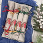 Christmas Robins Linen Napkin Crackers, thumbnail 6 of 10
