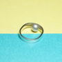 'Beautifully Simple' Handmade Pearl Silver Ring, thumbnail 8 of 9