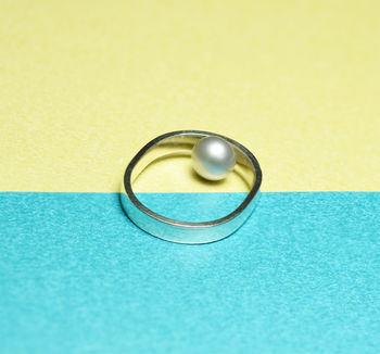 'Beautifully Simple' Handmade Pearl Silver Ring, 8 of 9