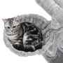 96cm Cat Tree Tower Light Grey With Side Slope, thumbnail 7 of 8