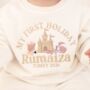 Personalised Embroidered 'My First Holiday' Beach T Shirt And Short Set, thumbnail 4 of 6