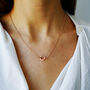 Plated Rose Gold / Silver Friendship Knot Necklace, thumbnail 3 of 7