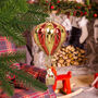 G Decor Festive Santa Balloon Christmas Tree Bauble, thumbnail 6 of 8