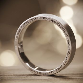 The Halo Personalised Silver Ring, 4 of 5