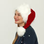Luxury Velvet Santa Hat, thumbnail 1 of 4