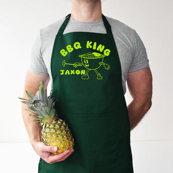 Personalised BBQ King Apron, Funny Grilling Apron, 5 of 12