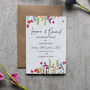 Wildflower Recycled Paper Plantable Save The Dates, thumbnail 3 of 8