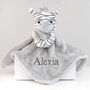Personalised Zebra Baby Comforter, thumbnail 2 of 9