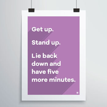 Get Up Stand Up Print, 4 of 12