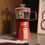 Naples Glass Espresso Maker In Cherry Red, thumbnail 1 of 7