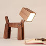 Nordic Table Lamp Wooden Dog, thumbnail 1 of 11