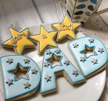 You're A Star Dad! Letterbox Cookie Gift, 3 of 4