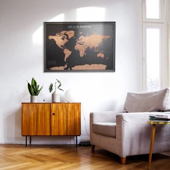 Push Pin World Map Board Travel Gifts, 10 of 12