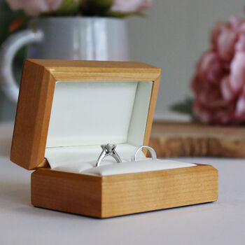 Personalised Double Wedding Ring Box, 5 of 7