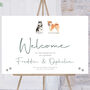Wedding Welcome Sign Dogs, thumbnail 1 of 8