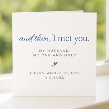 Romantic Anniversary Card Personalised For Husband, 4 of 8