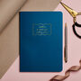 Personalised Scalloped Gold Foil Name Notebook, thumbnail 2 of 4