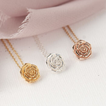 English Rose Sterling Silver Necklace, 2 of 11