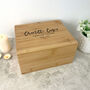 Personalised Bamboo Urn For Cremation Ashes Modern Script Design, thumbnail 11 of 12