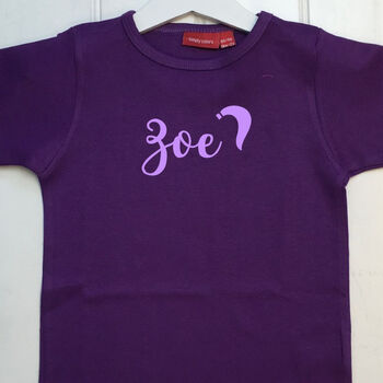 Personalised Girl's Name T Shirt, 6 of 12