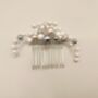 Pearl Hair Comb With White, Grey And Lilac Pearls, thumbnail 7 of 9