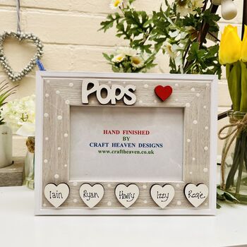 Personalised Pops Photo Frame Father's Day Gift, 5 of 9