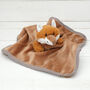 Fox Finger Puppet Baby Soother, Personalised, Boxed, thumbnail 3 of 6