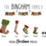 Personalised Christmas Stocking Print, thumbnail 1 of 6