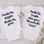 Double The Giggles Twin Baby Gifts | Baby Announcement, thumbnail 1 of 5