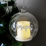 Personalised Bauble With Candle For Christmas, thumbnail 1 of 3