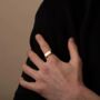 Personalised 18 K Gold Signet Rectangular Rings, thumbnail 3 of 11